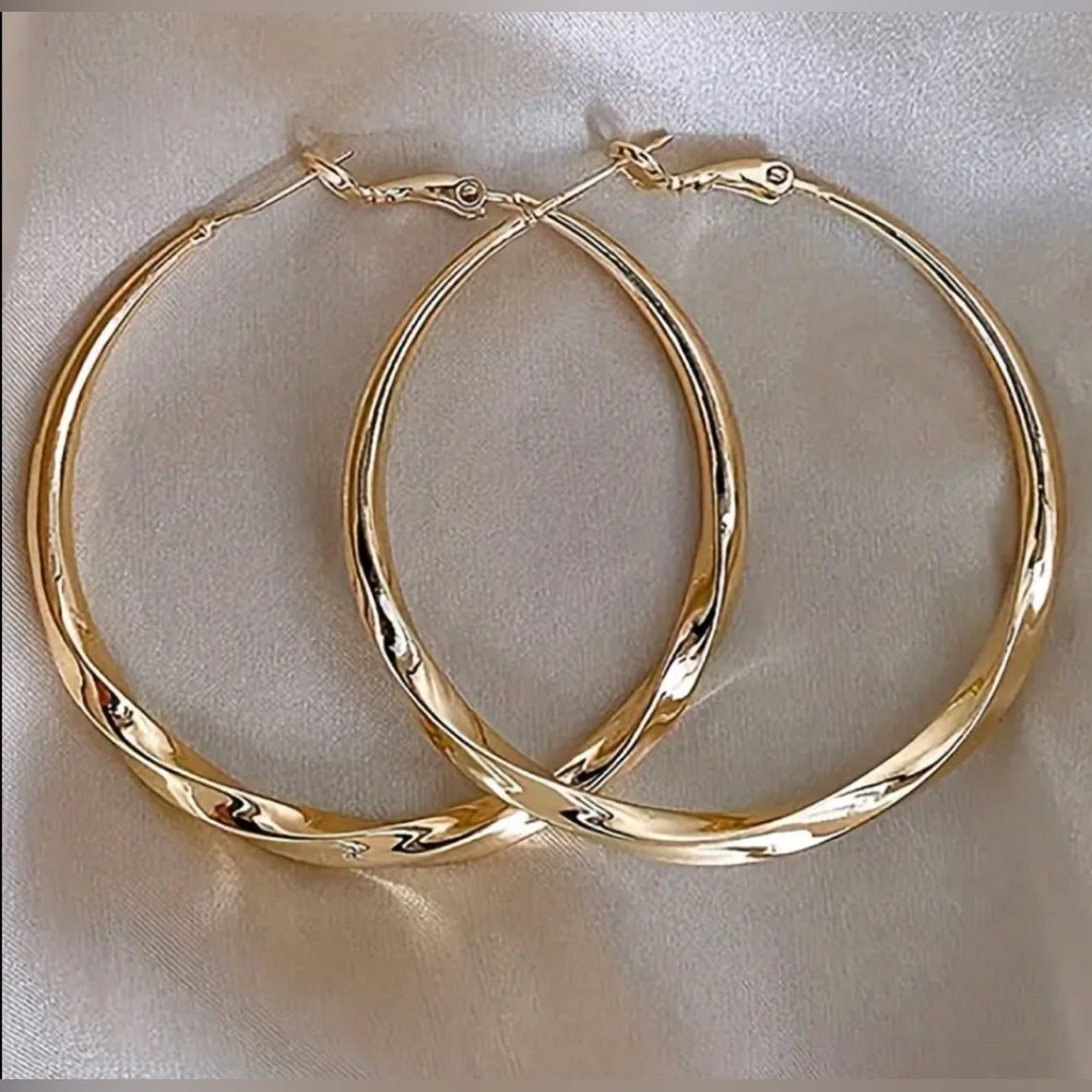 Golden Hoop Earrings